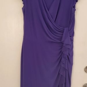 Womens purple Ralph Lauren ckcktail dress sz. 14
